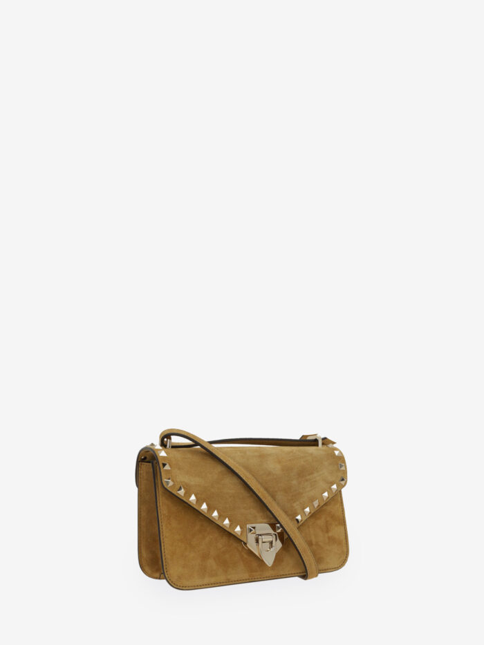 Valentino Garavani Rockstud small suede crossbody bag