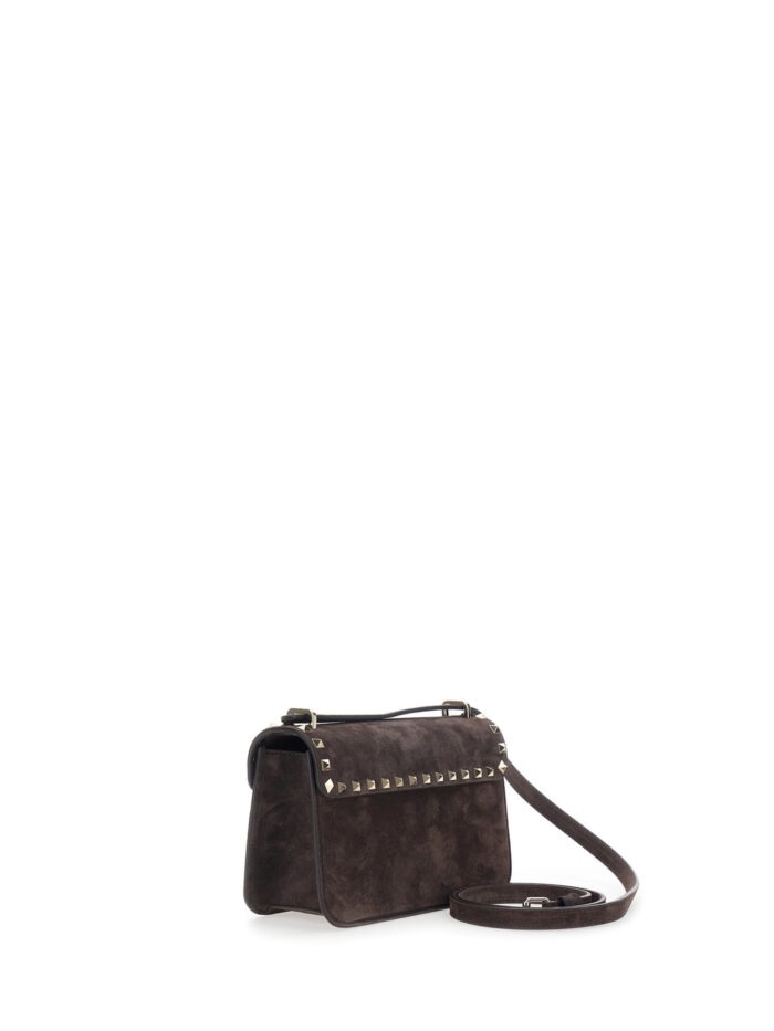 Valentino Garavani Rockstud small suede crossbody bag