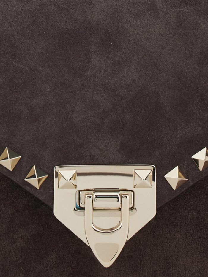 Valentino Garavani Rockstud small suede crossbody bag