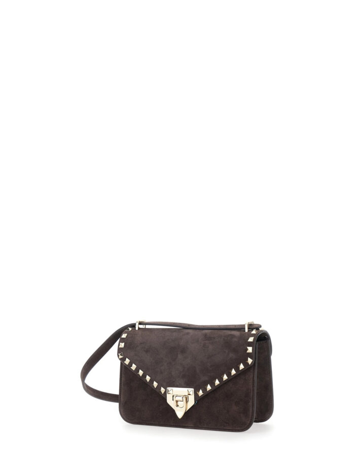 Valentino Garavani Rockstud small suede crossbody bag