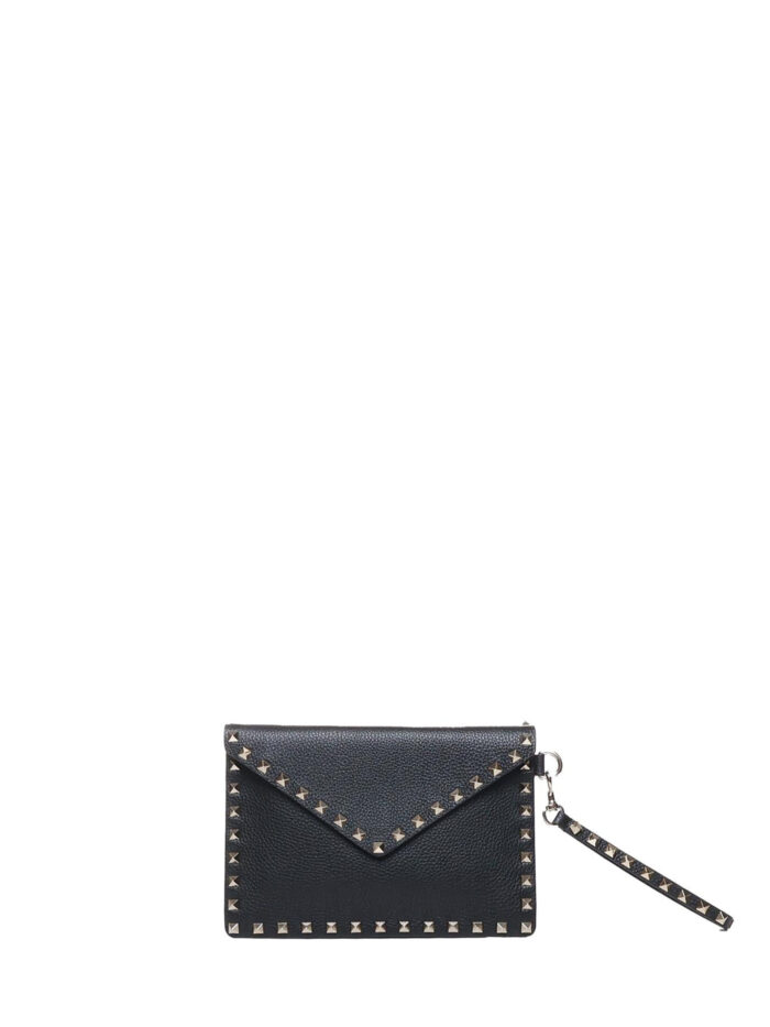 valentino garavani grainy calfskin rockstud pouch Valentino Garavani Grainy calfskin Rockstud pouch