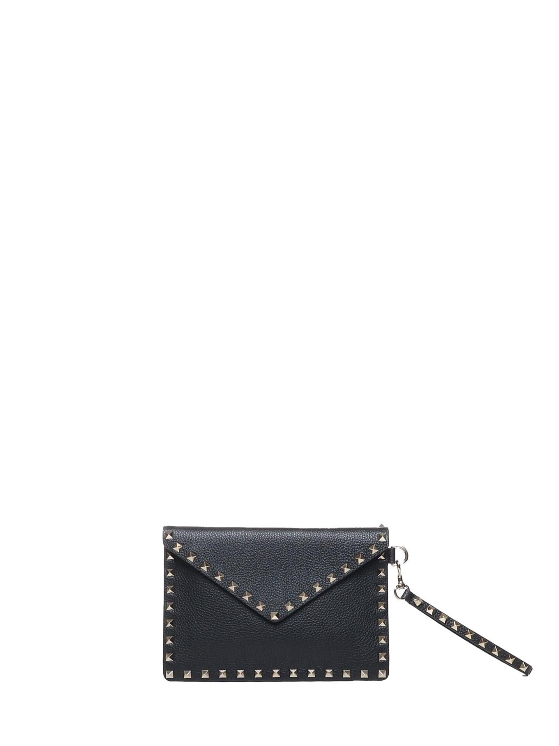 Valentino Garavani Grainy calfskin Rockstud pouch