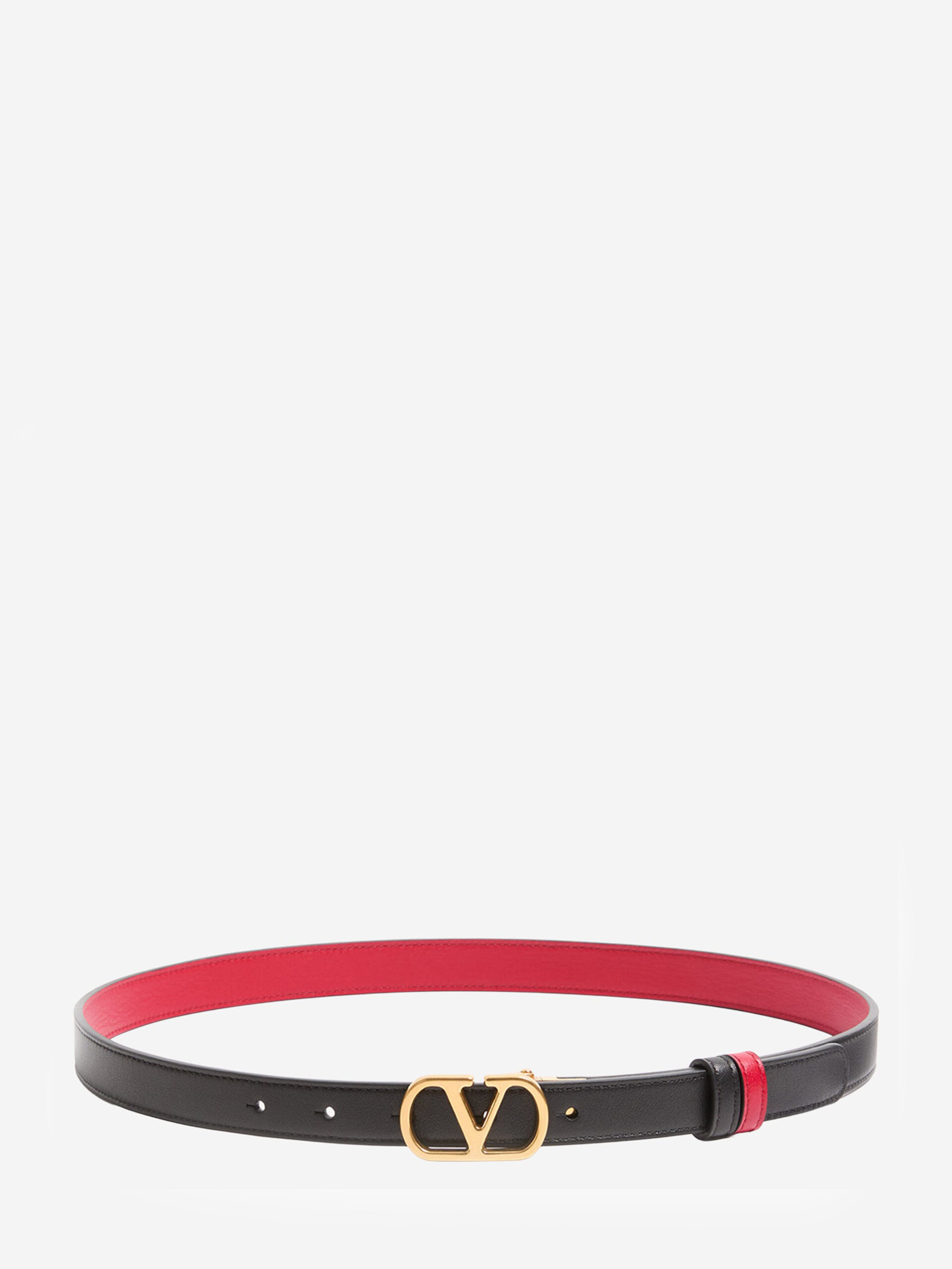 Valentino Garavani VLogo Signature reversible leather belt