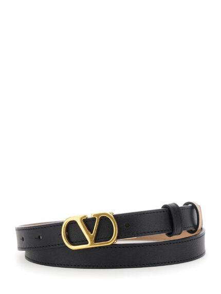 Valentino Garavani Valentino Garavani VLogo Signature reversible leather belt