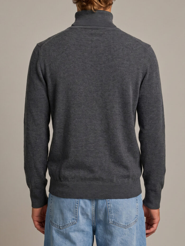 Ballantyne Derby grey cashmere turtleneck