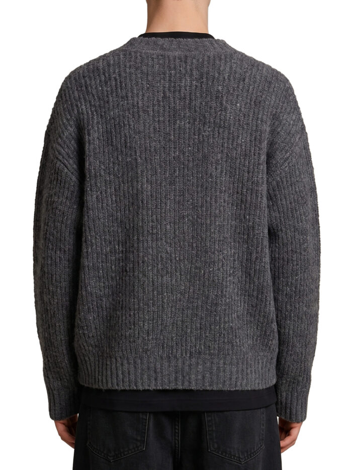 Roberto Collina Anthracite wool cardigan over