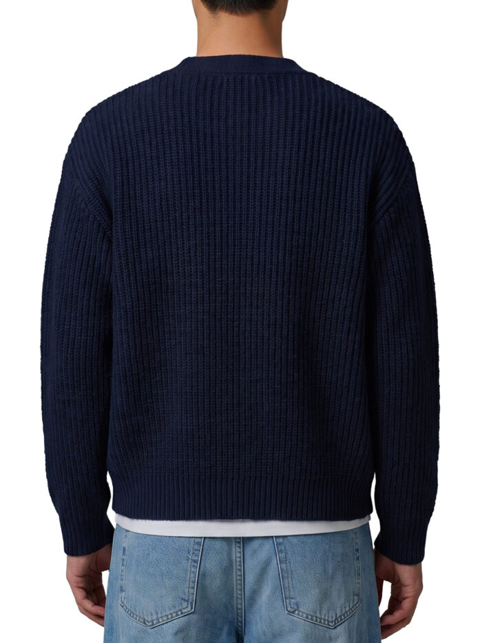 Roberto Collina Navy blue wool cardigan over