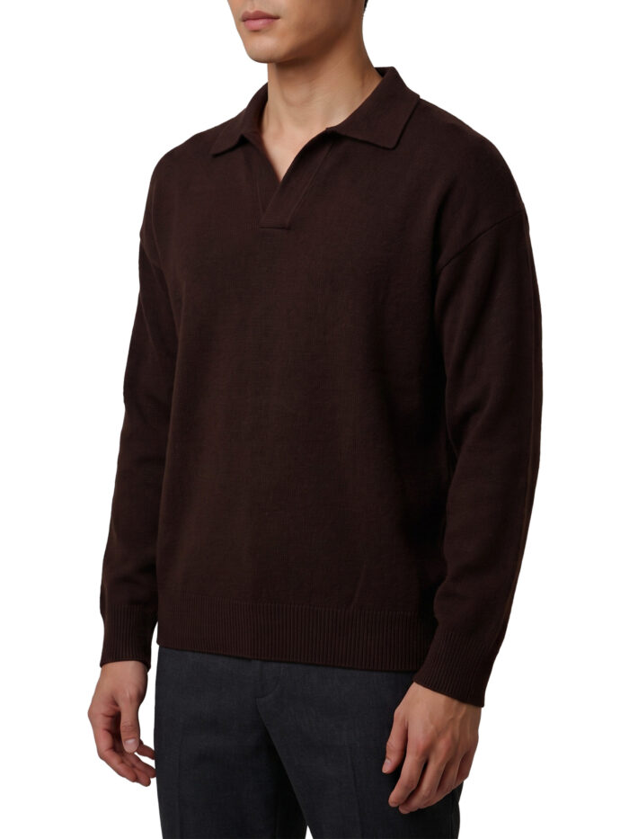 Roberto Collina Moor brown Skipper polo shirt