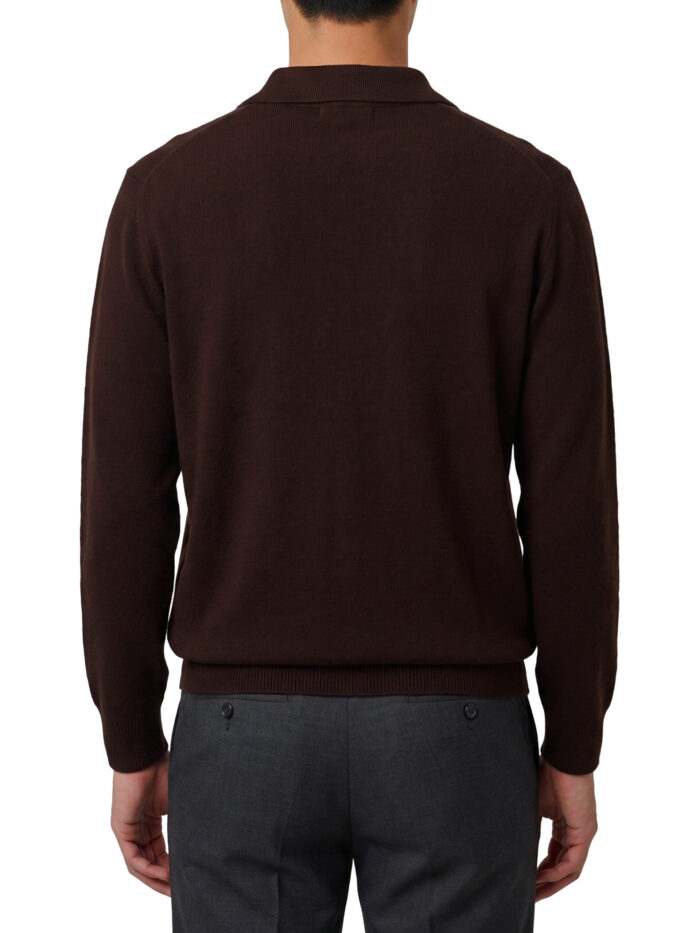 Roberto Collina Moor brown Skipper polo shirt