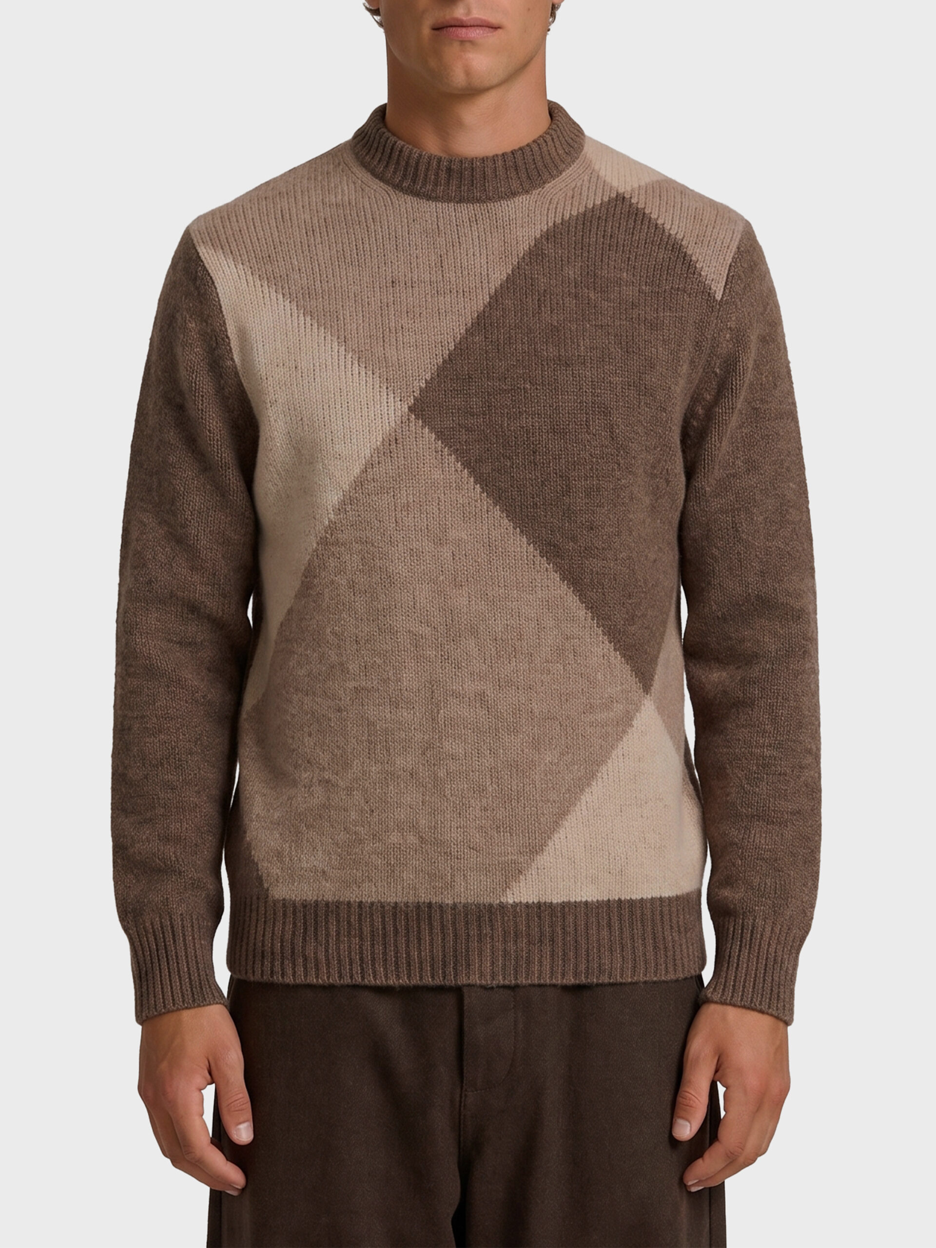 Ballantyne Beige crewneck pullover