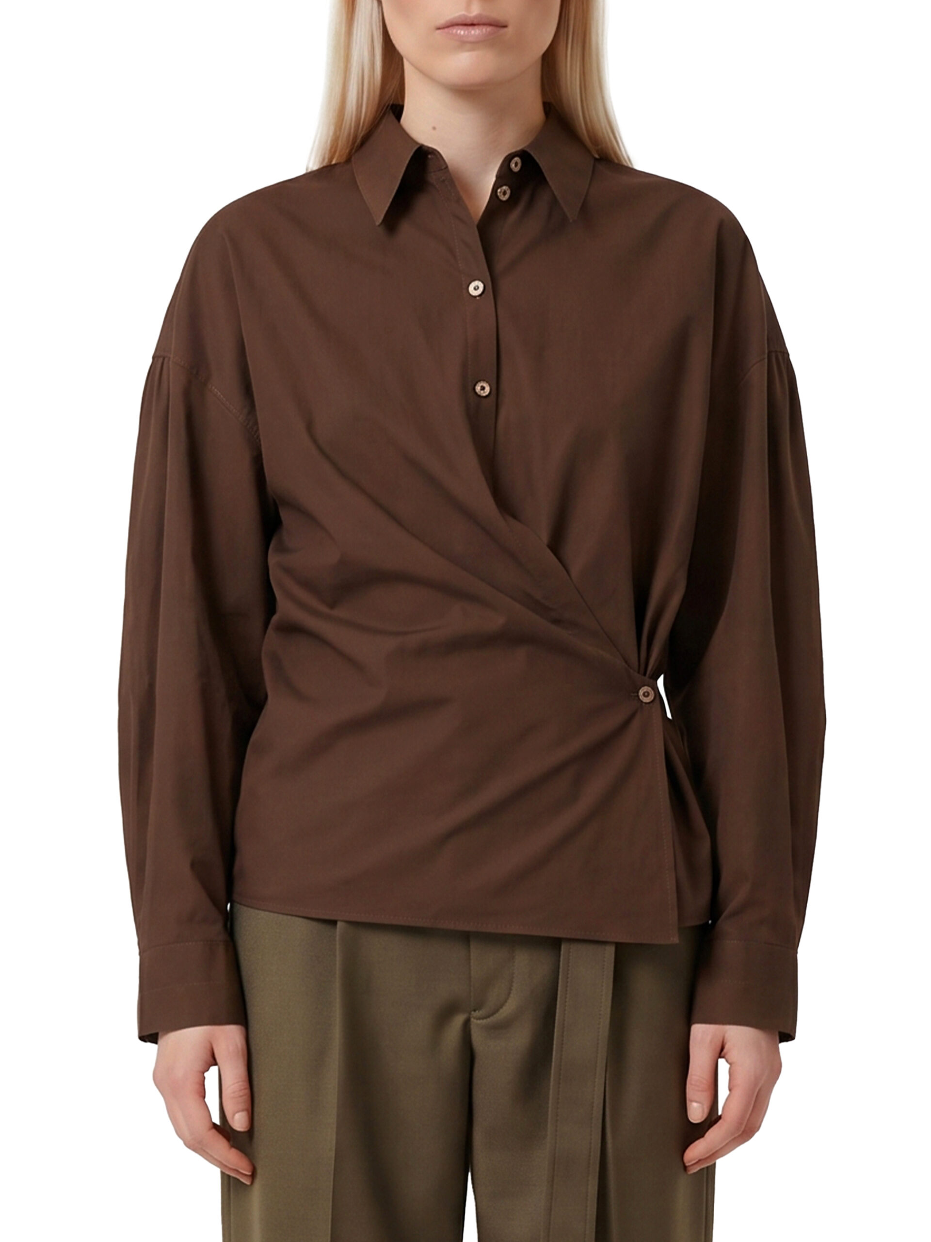 Lemaire Straight collar Twisted shirt