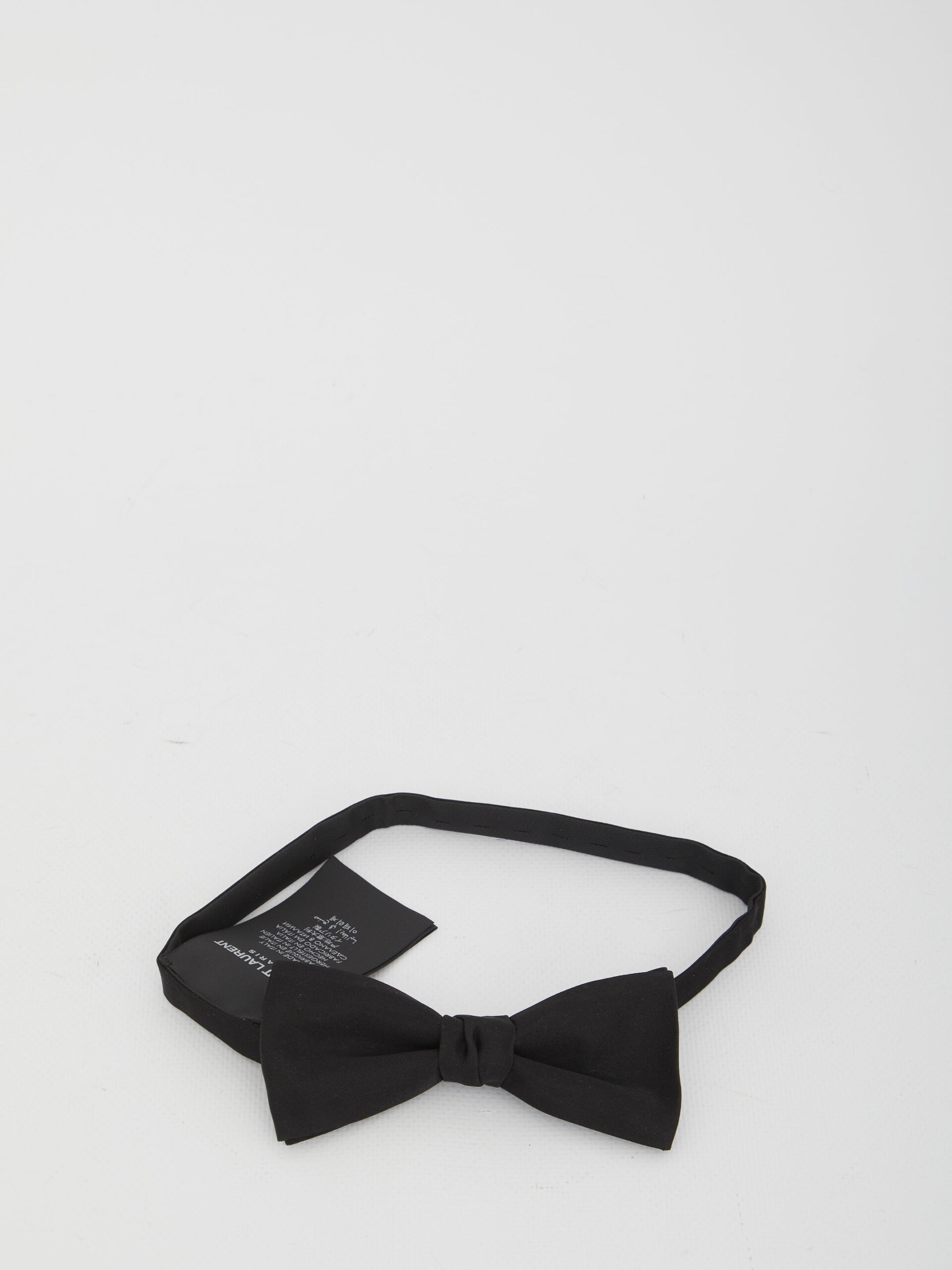 Saint Laurent Yves bow tie in silk