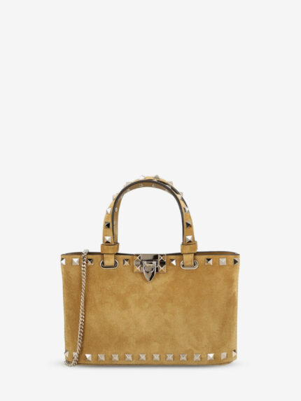 Valentino Garavani Rockstud mini suede shopping bag