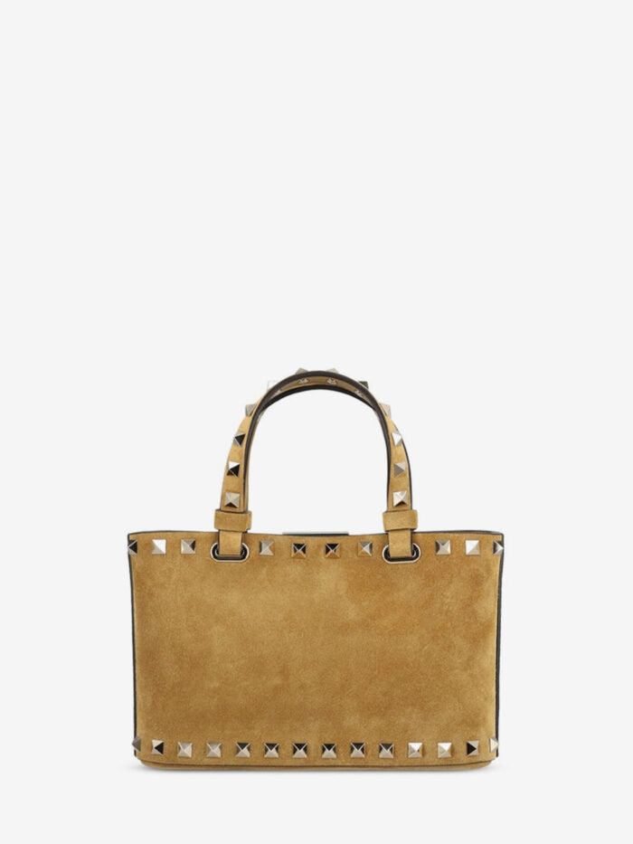Valentino Garavani Rockstud mini suede shopping bag