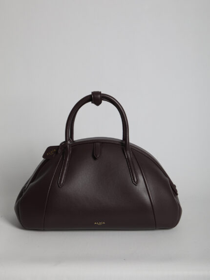 Alaia Burgundy Top Handle leather bag