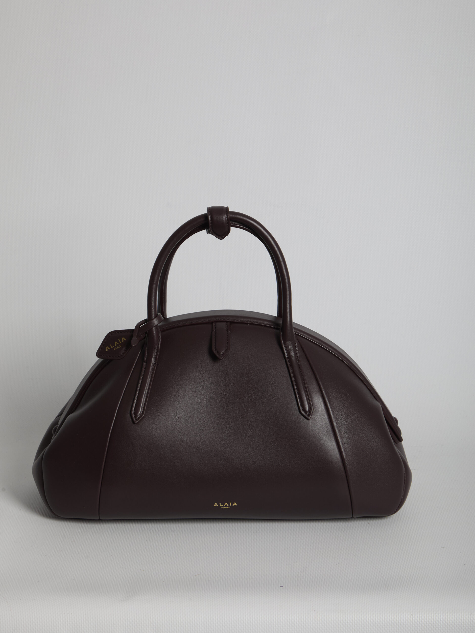 Alaia Burgundy Top Handle leather bag