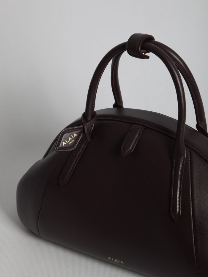 Alaia Burgundy Top Handle leather bag