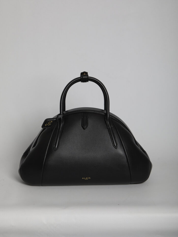 alaia black top handle leather bag Alaia Black Top Handle leather bag