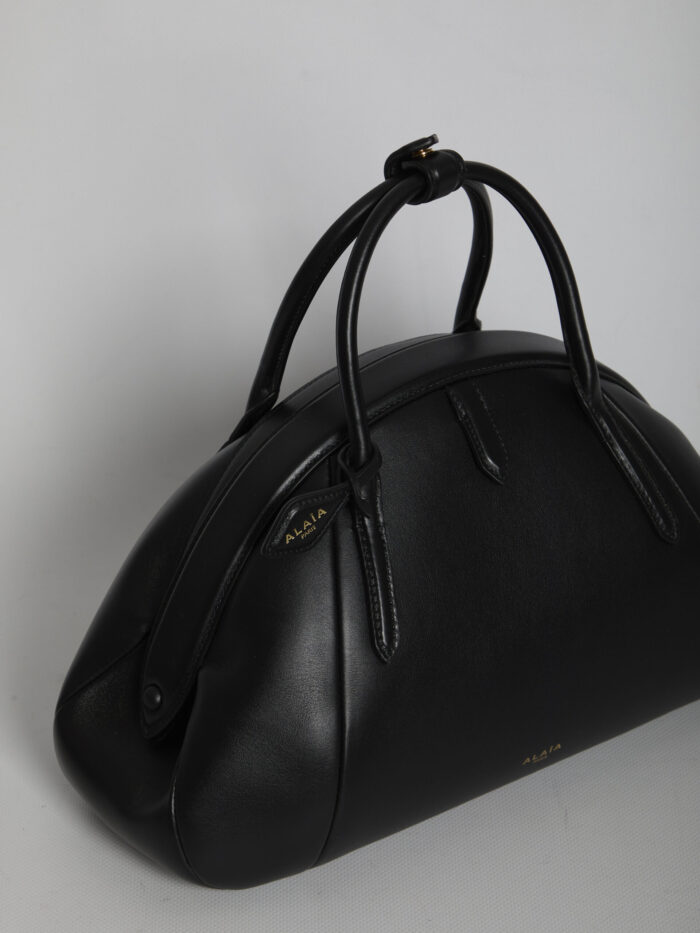 Alaia Black Top Handle leather bag