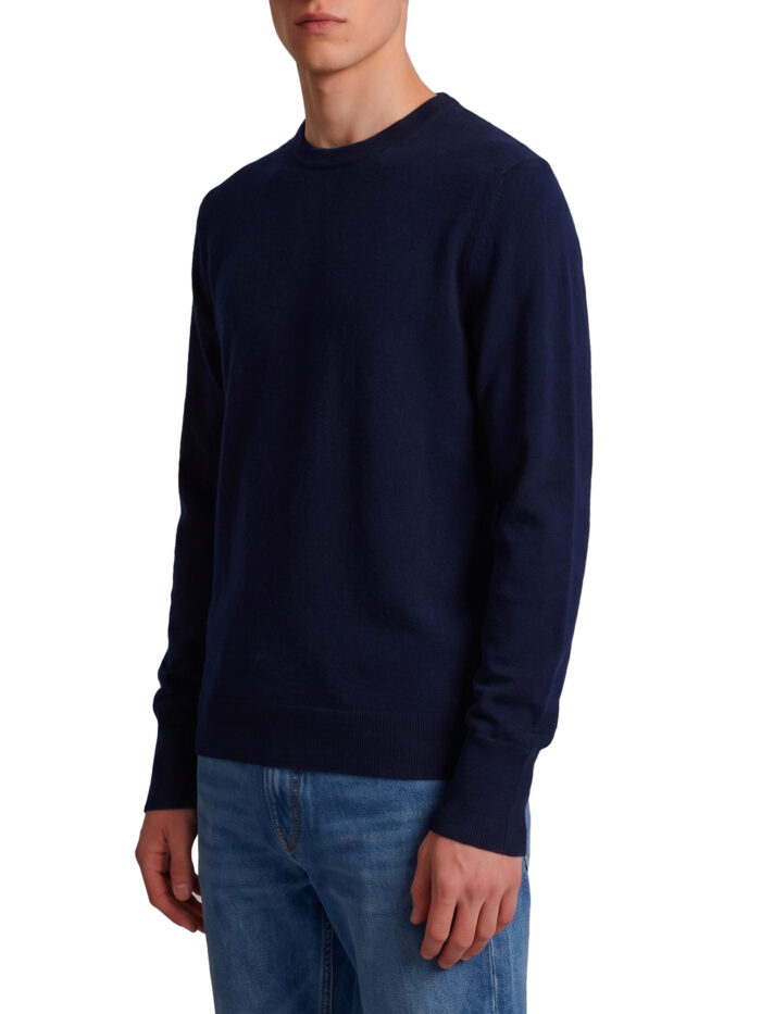 Ballantyne Navy crewneck pullover