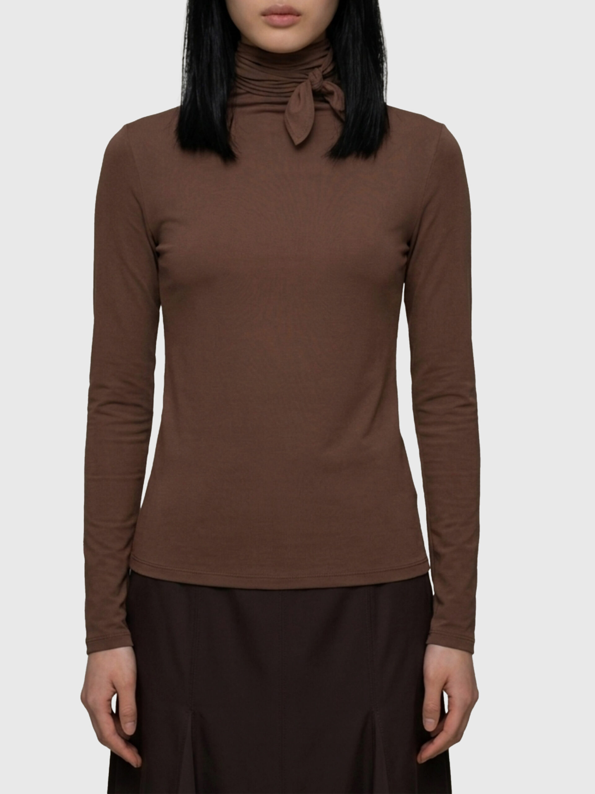 Lemaire Ballerina scarf top in mesh jersey