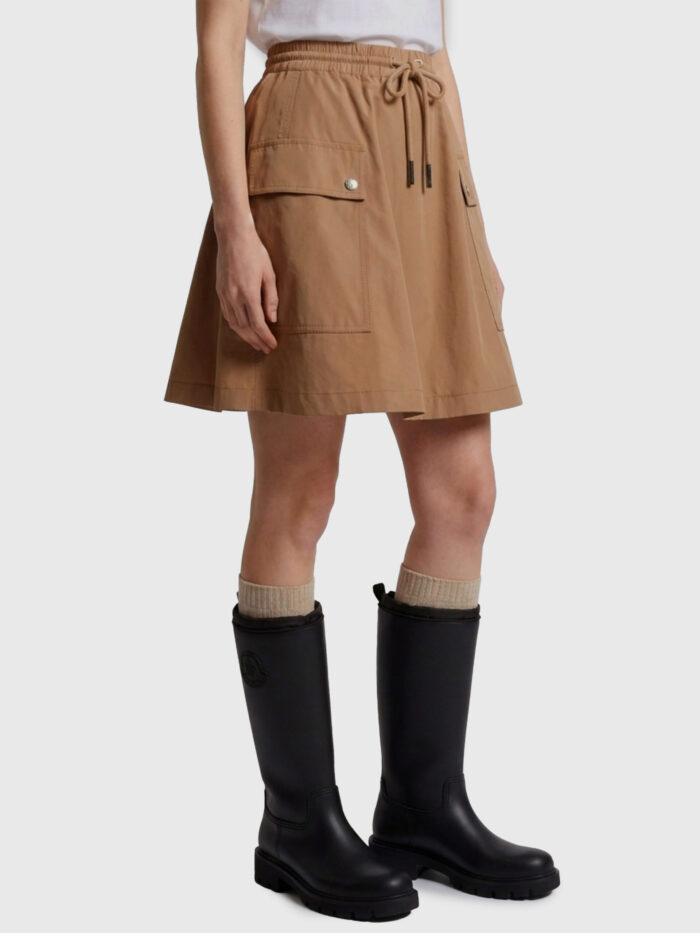 Moncler A-line mini skirt in cotton blend