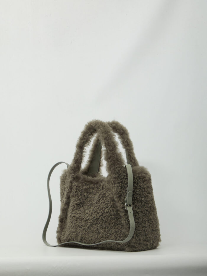 Stella Mccartney Teddy-effect logo tote bag