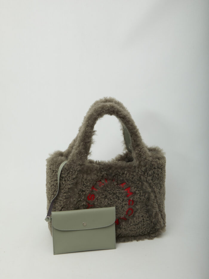 Stella Mccartney Teddy-effect logo tote bag