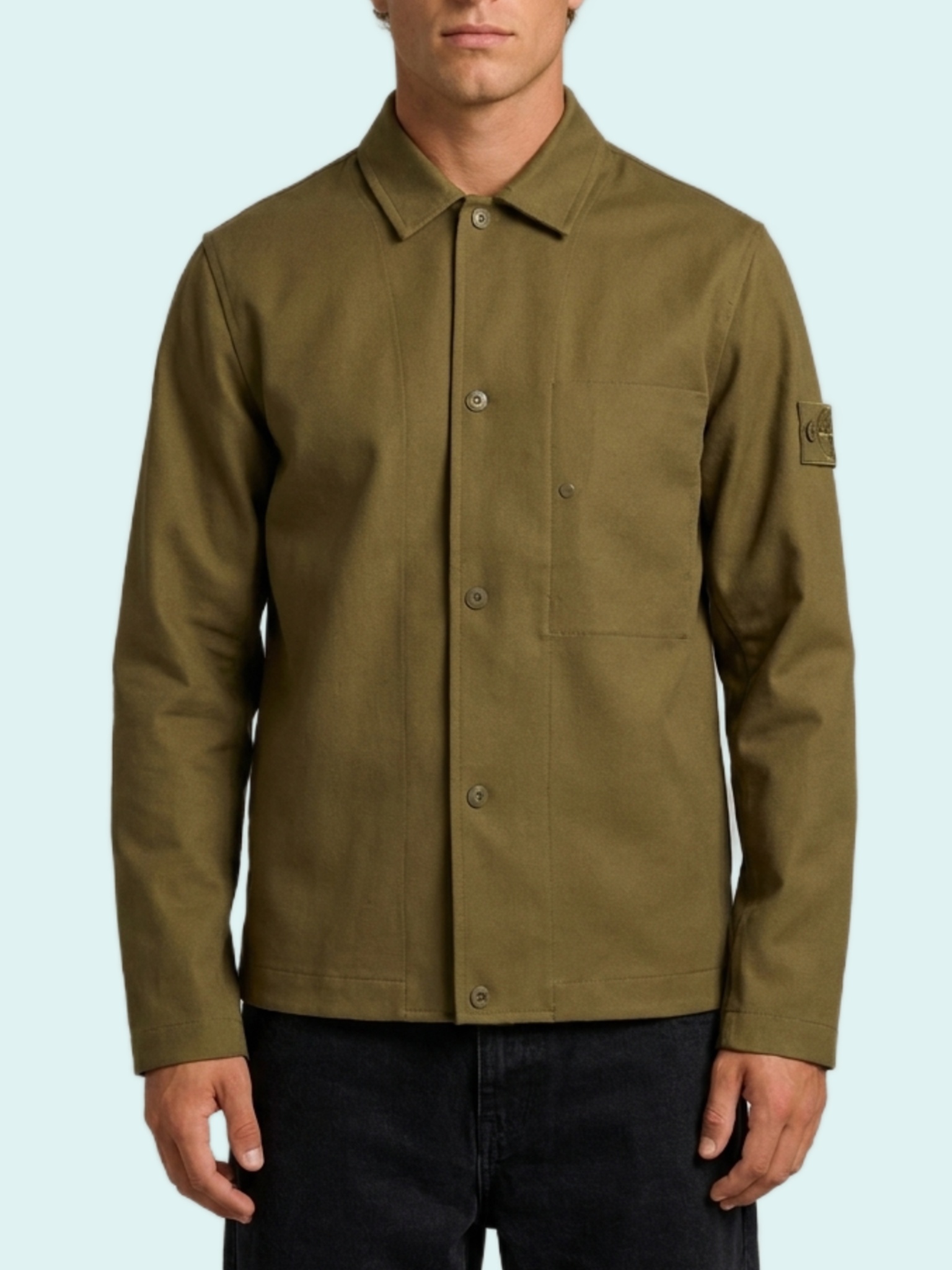 Stone Island Military green Ghost overshirt