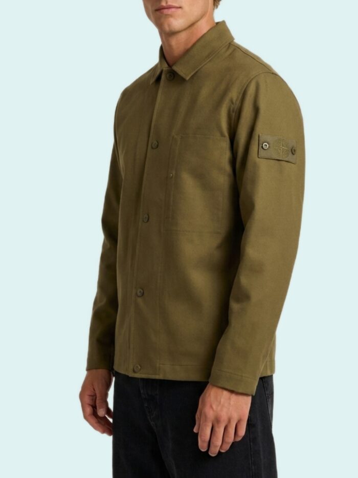 Stone Island Military green Ghost overshirt