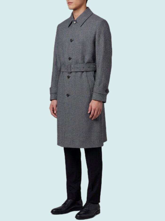 Lardini Single-breasted virgin wool coat