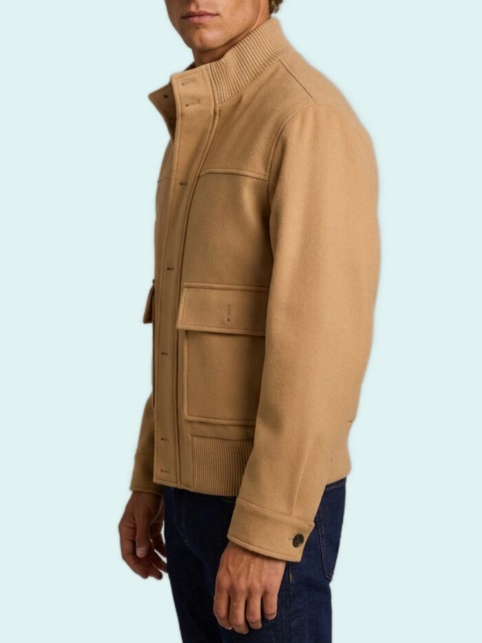 Lardini Camel Sponge bomber jacket