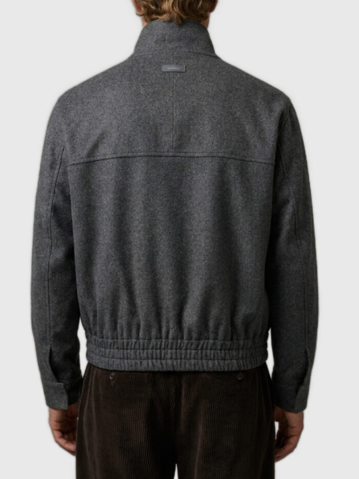 Lardini Anthracite Barcon bomber jacket