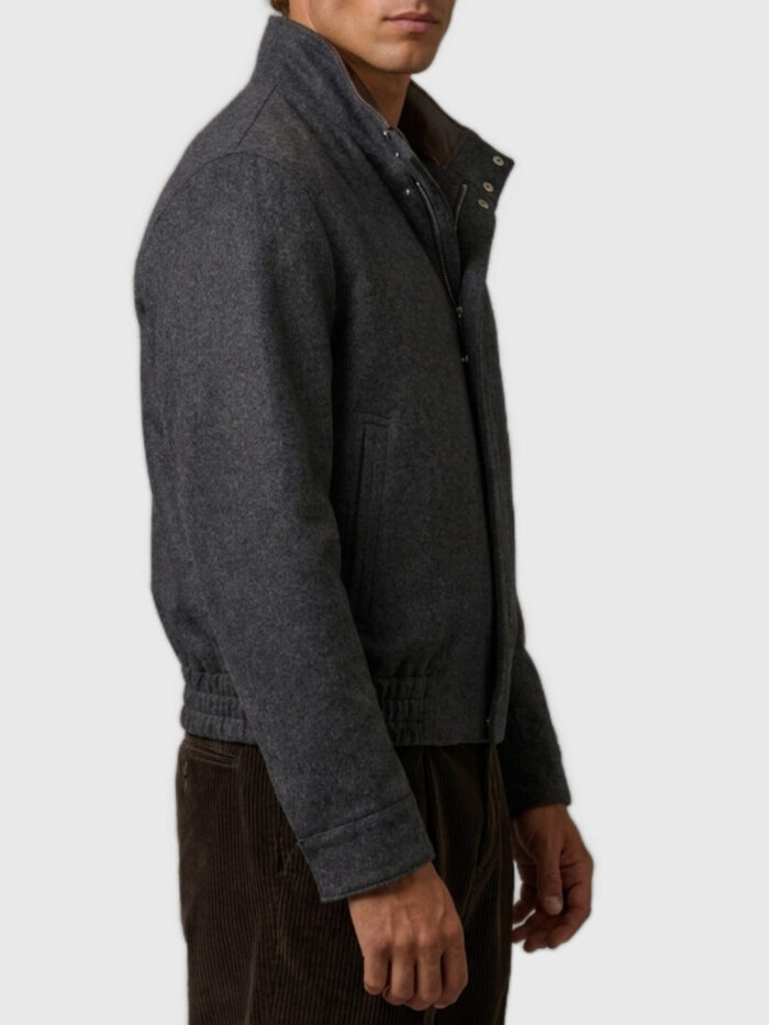 Lardini Anthracite Barcon bomber jacket