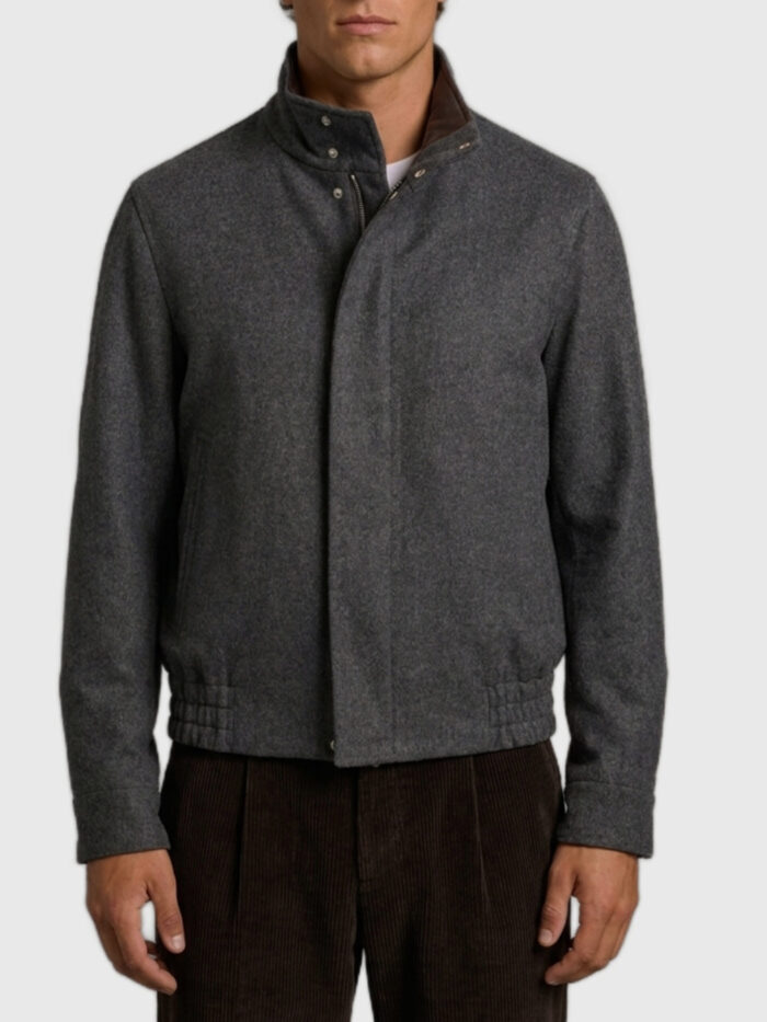 lardini anthracite barcon bomber jacket Lardini Anthracite Barcon bomber jacket