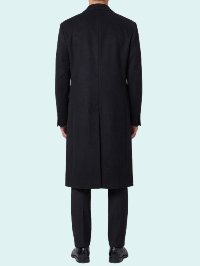 Lardini Black double-breasted coat