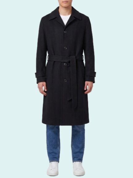Lardini Single-breasted virgin wool and cashmere coat