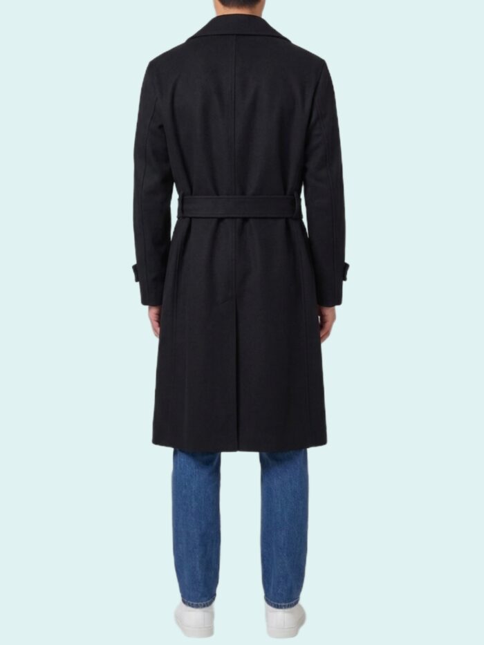 Lardini Single-breasted virgin wool and cashmere coat