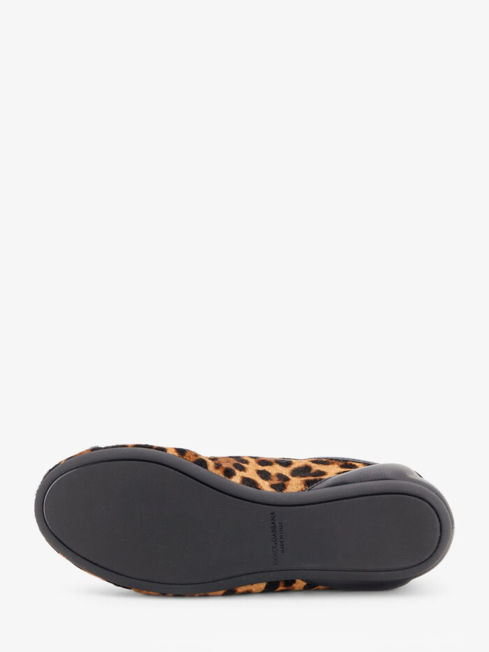 Dolce&gabbana Sneakers Ballet in pony hair leopard print