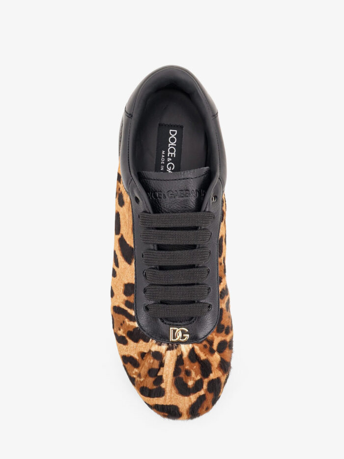 Dolce&gabbana Sneakers Ballet in pony hair leopard print