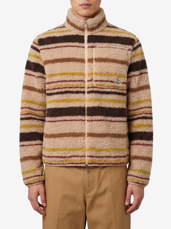 Moncler Teddy-effect zip cardigan