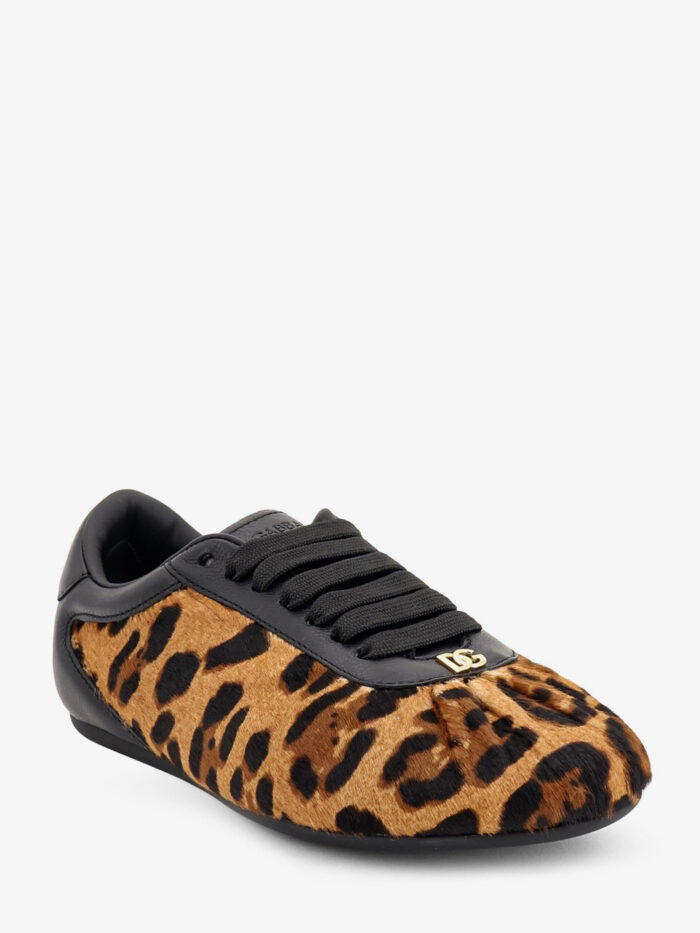 Dolce&gabbana Sneakers Ballet in pony hair leopard print