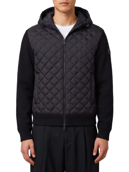Moncler Wool-cashmere blend hooded sweatshirt