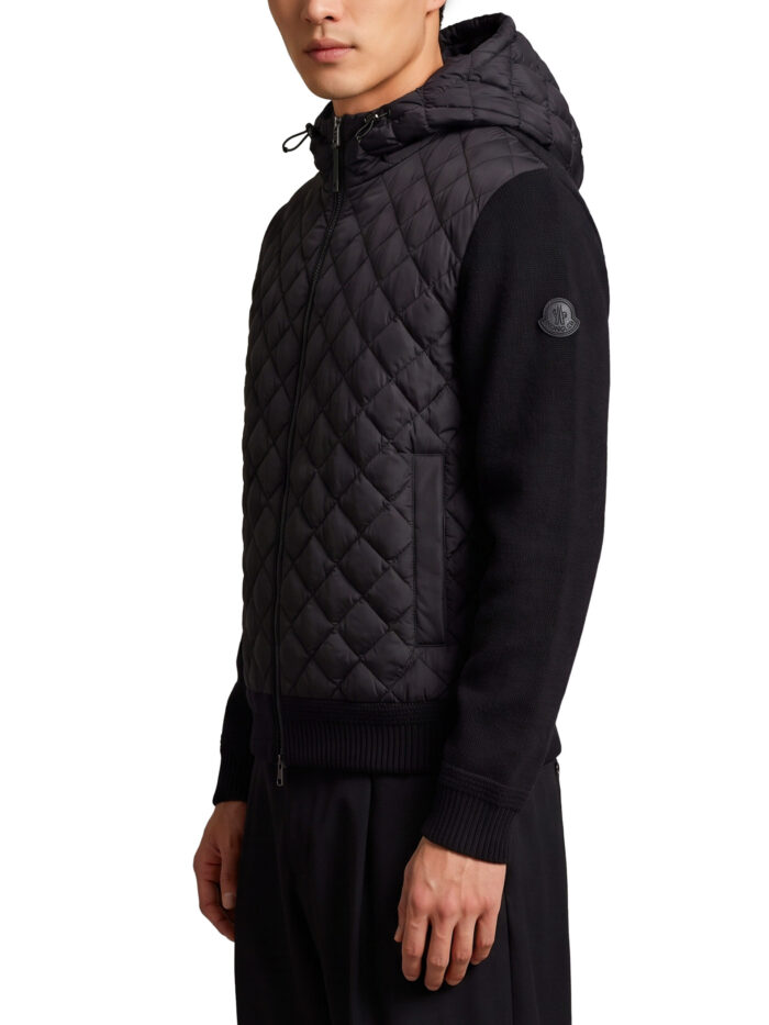 Moncler Wool-cashmere blend hooded sweatshirt