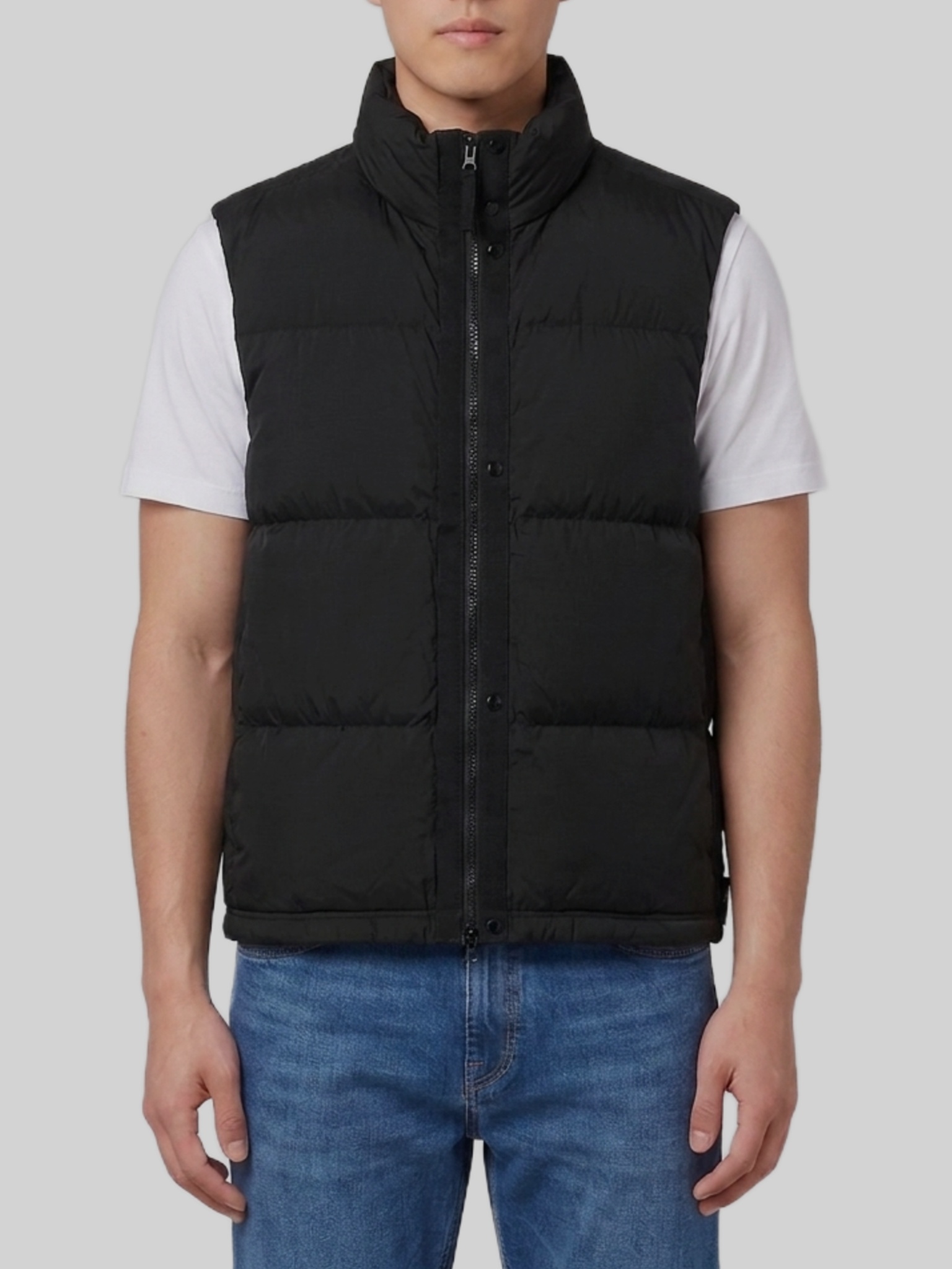 Stone Island Black quilted nylon vest