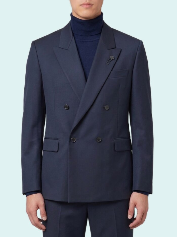 Lardini Dark blue Feeling double-breasted jacket
