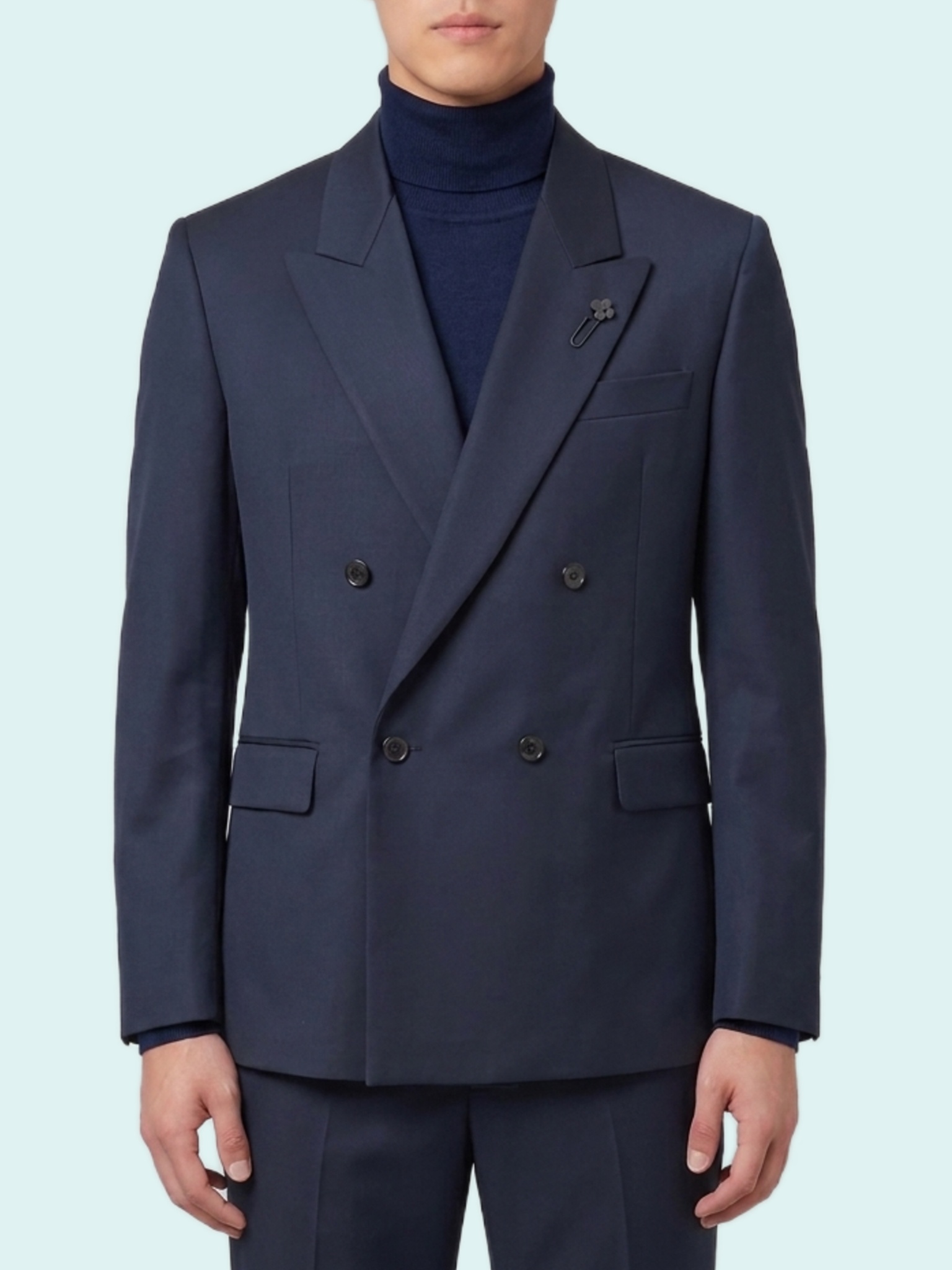 Lardini Dark blue Feeling double-breasted jacket
