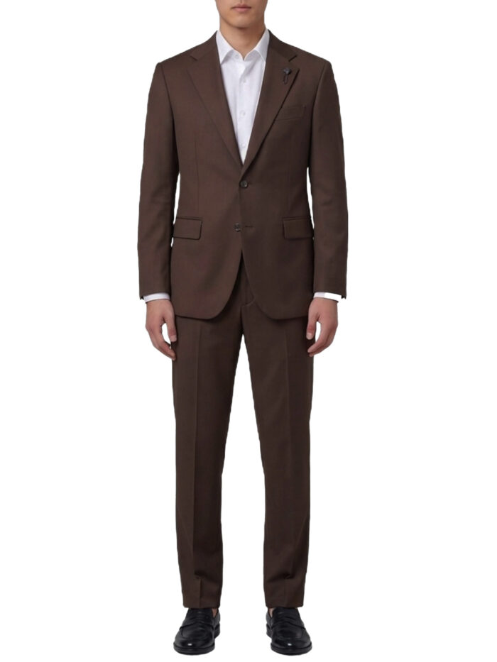 Lardini Brown Feeling single-breasted suit