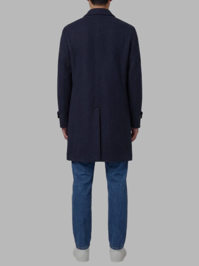 Lardini Dark blue single-breasted coat