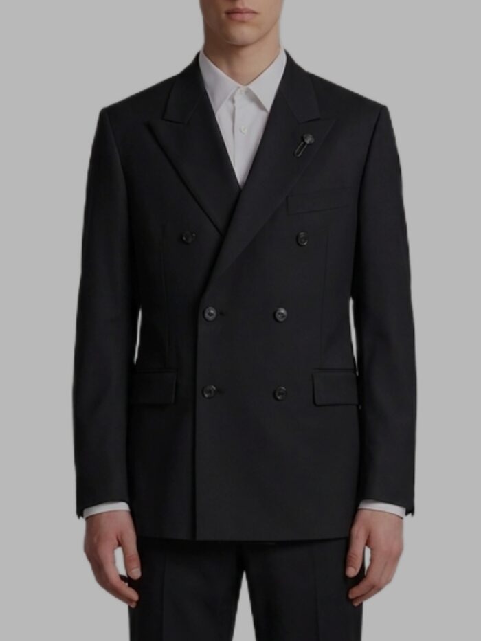Lardini Black Feeling double-breasted dress